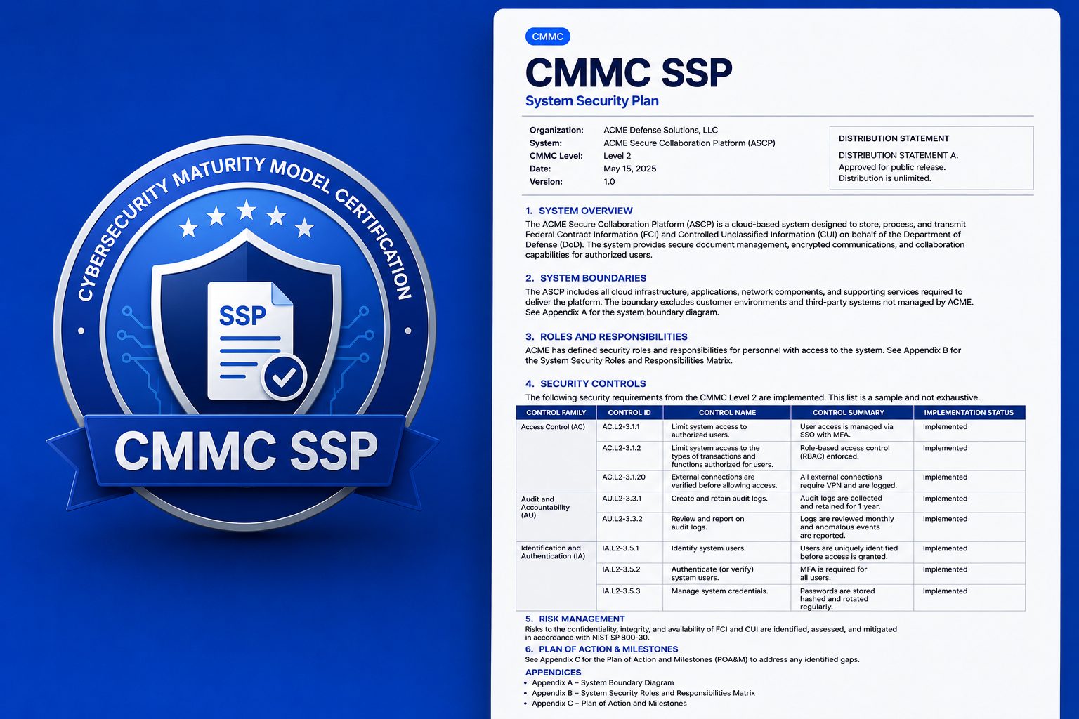 Download a Free CMMC System Security Plan (SSP) Template